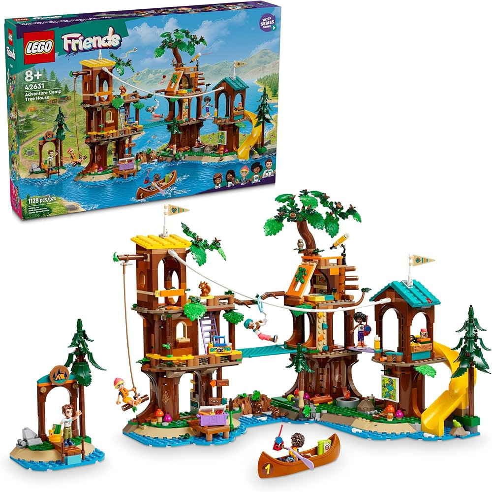 LEGO Friends Adventure Camp Tree House Toy with Doll Accessories, Summer Toy Playset for Kids wit... | Amazon (US)