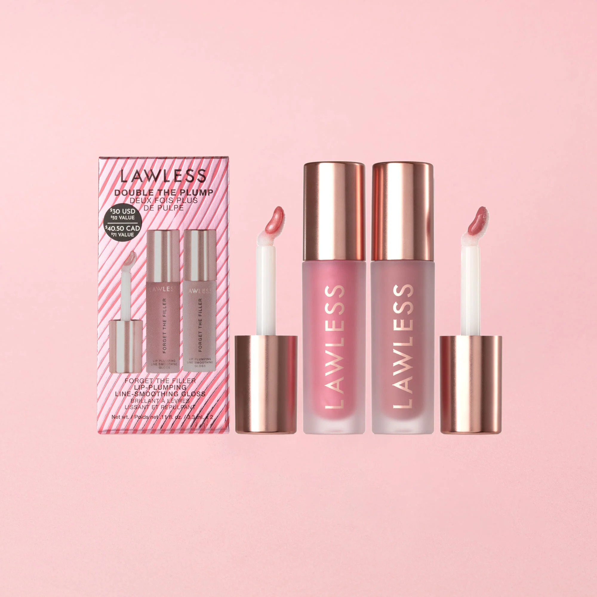 Double the Plump Lip Gloss Set | Lawless Beauty