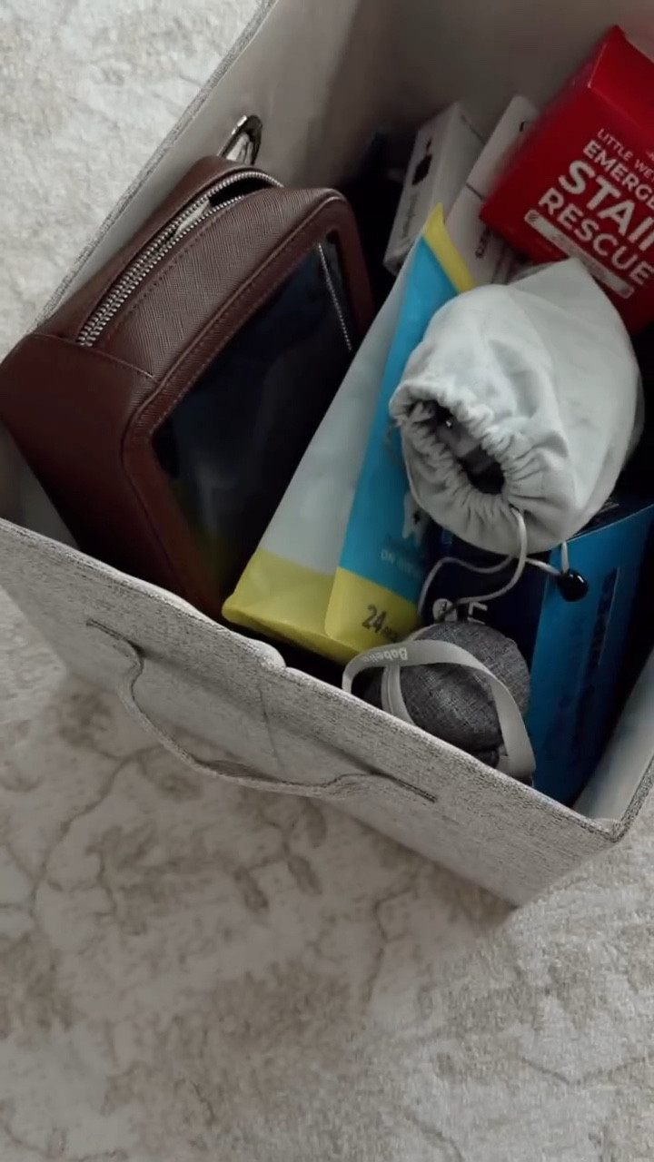 Wanted to share this quick little easy hack that makes traveling a little easier for me! I keep everything that I might need in this box ✈️ #stylinbyaylin #aylin #travel

#LTKTravel #LTKmomlife #LTKHome