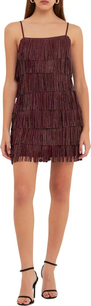 Endless Rose Beaded Fringe Minidress | Nordstrom | Nordstrom