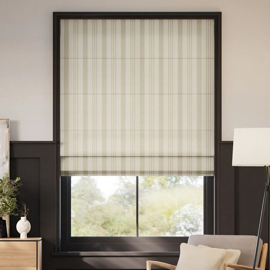 Striped Roman Shades | SelectBlinds | Select Blinds