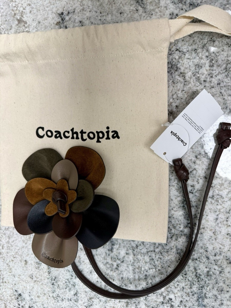 NWT Coach Coachtopia Rose Flower Charm - Maple Multi CF170 | eBay | eBay US