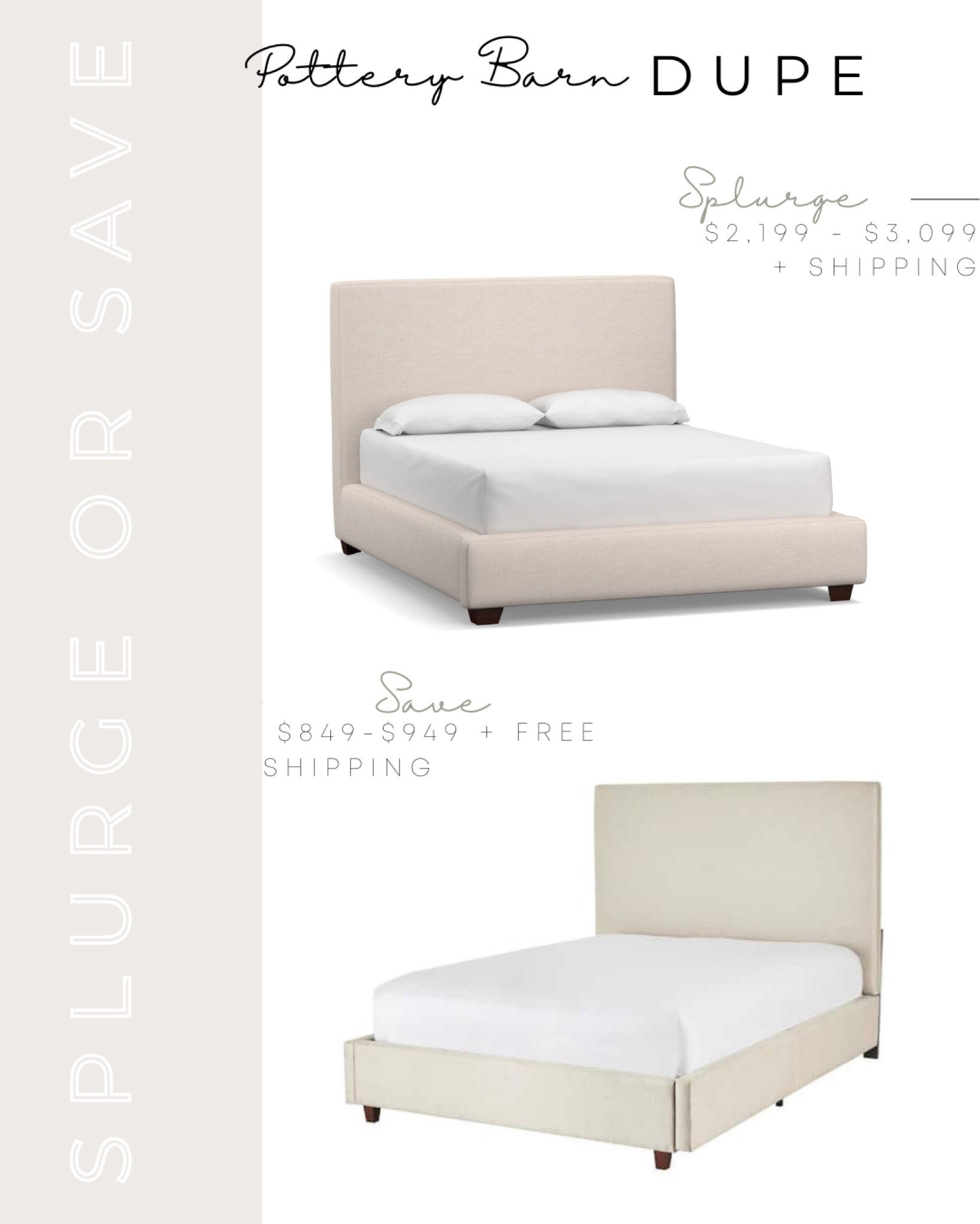 Pottery Barn Dupe | Pottery Barn Big Sur Bed Dupe | Low Profile Bed Upholstered Bed | Platform Bed | Big Sur Upholstered Platform Bed Dupe | Wayfair Finds | Erwin Upholstered Bed | Timothy Upholstered Bed | Wayfair Bed | Splurge or Save | Home Decorators Bed | Home Decorators Platform Bed | Transitional Interior | Transitional Bedroom | Transitional Interior Design | Pottery Barn Lookalike | Pottery Barn Inspired | Pottery Barn Bedroom Ideas | Pottery Barn Bedroom Master | Pottery Barn Bedrooms Master Inspiration | Pottery Barn Bedroom Ideas Master Pottery Barn Lookalikes | Pottery Barn Splurge or Save 

#LTKhome #LTKsalealert