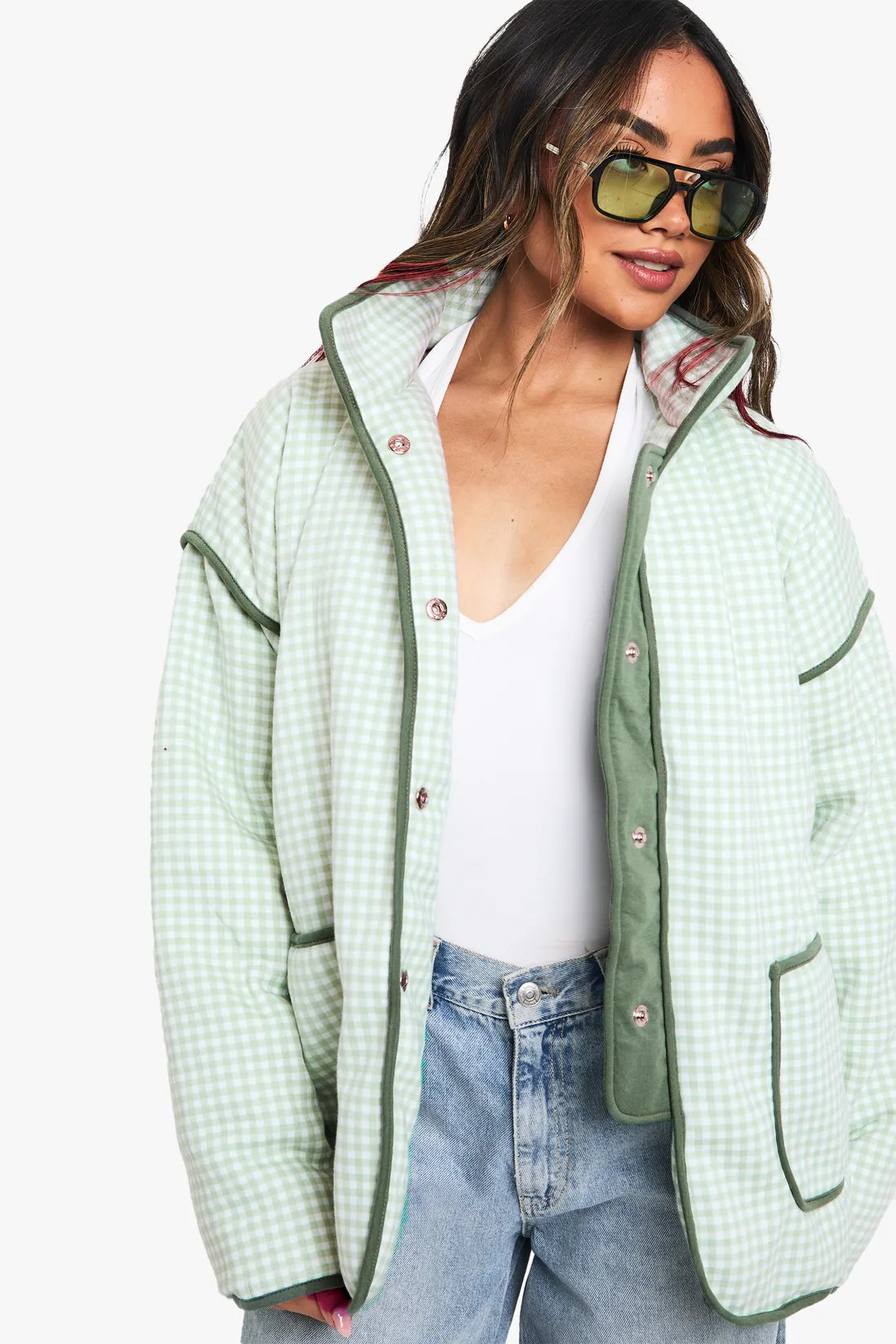 Printed Oversized Jacket | Boohoo.com (UK & IE)