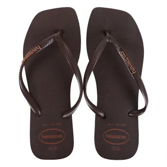 Chinelo de Dedo Havaianas Slim Square Logo Pop Up Feminino - Azul+Azul claro | Zattini (BR)