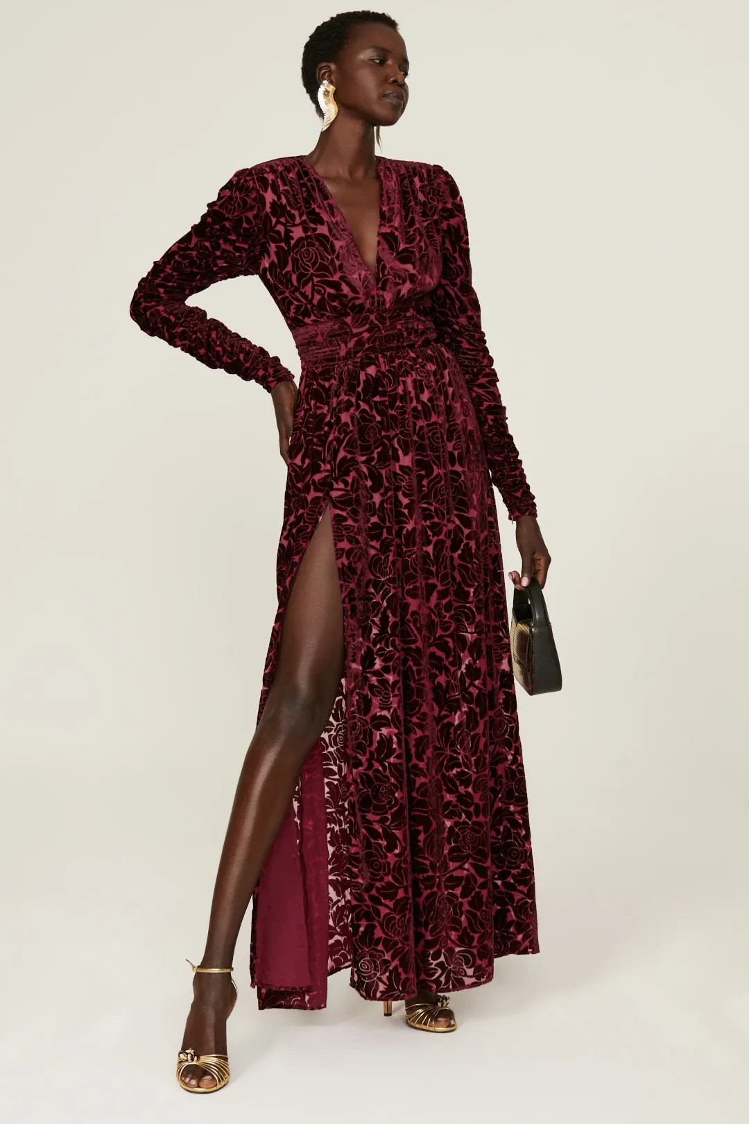 Velvet Floral Gown | Rent the Runway