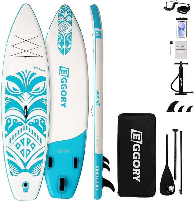 Inflatable Paddle Board,Stand Up Paddle Board Set, Extra Wide SUP Board with Removable Fin, Float... | Amazon (US)