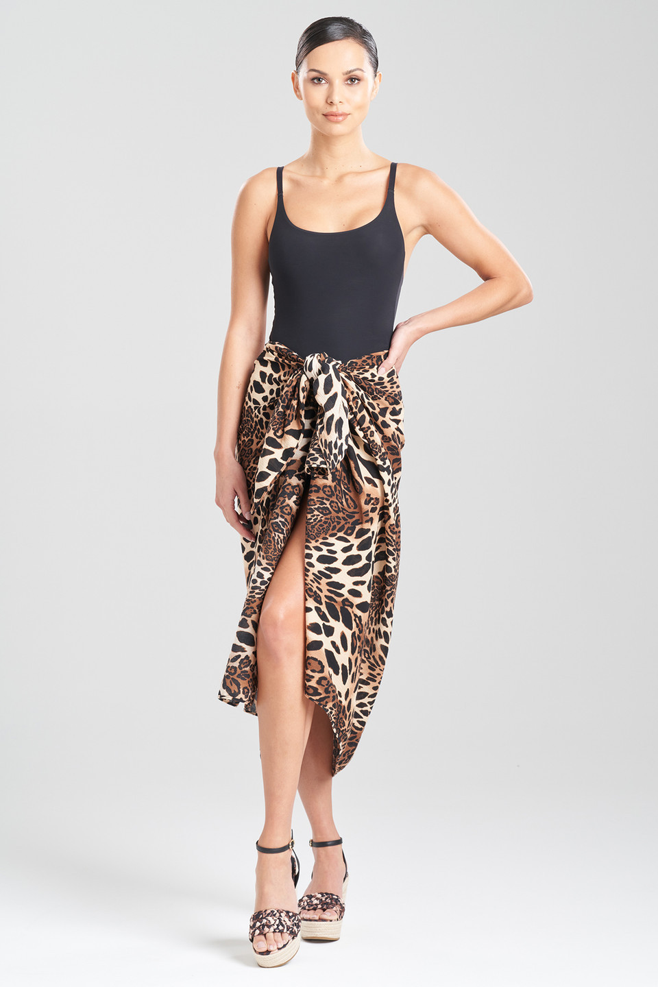 Leopard Cotton Gauze Pareo | Natori