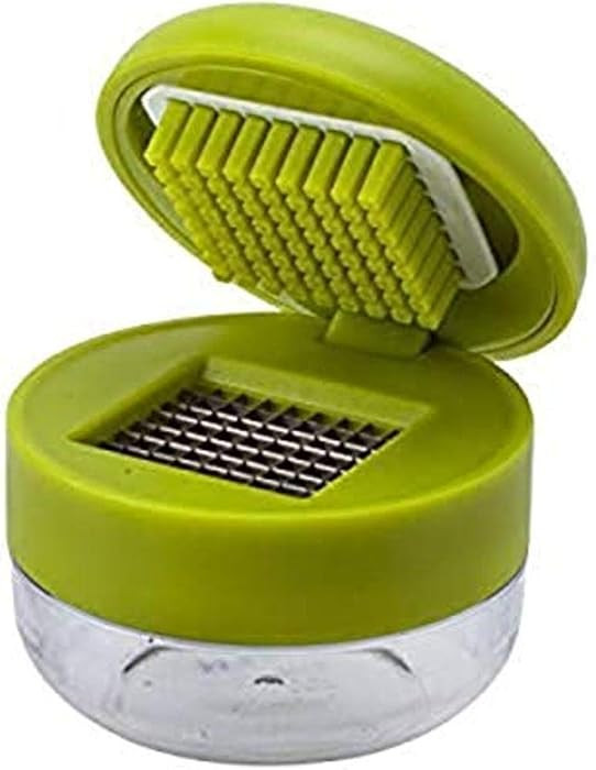 Joie Garlic Press and Chopper with Storage Container, Stainless Steel Blades, Green | Amazon (US)