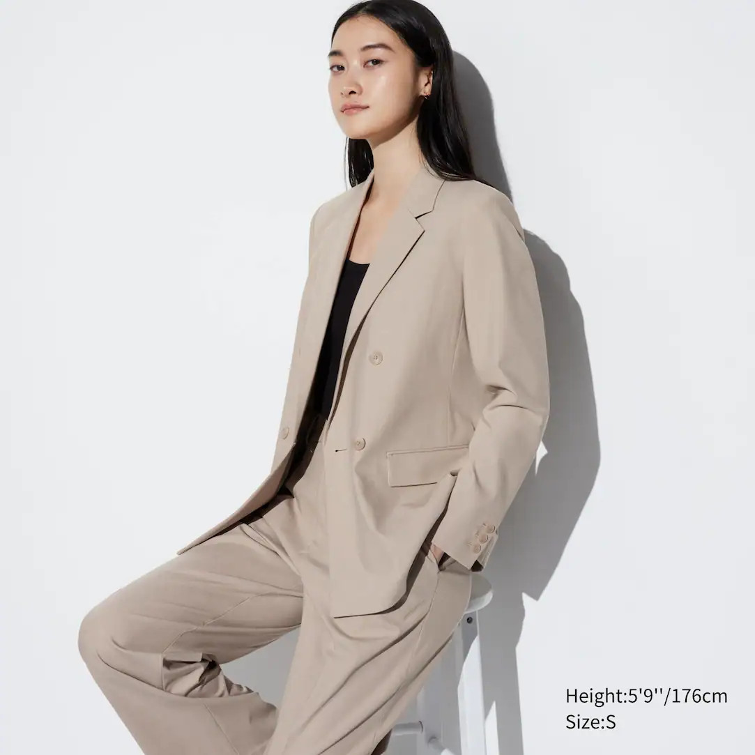 DOUBLE BREASTED BLAZER JACKET | UNIQLO (UK)