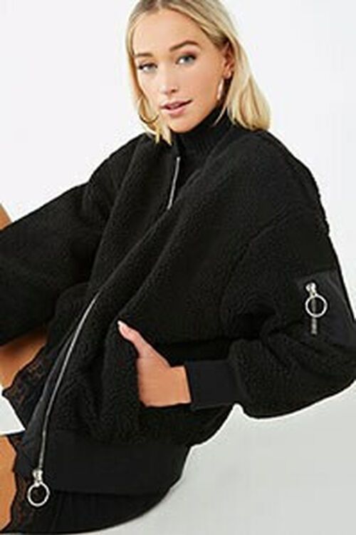 Faux Shearling Bomber Jacket | Forever 21 (US)
