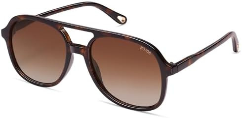 SOJOS Retro Polarized Aviator Sunglasses Womens Mens Classic 70s 80s Vintage Trendy Square Aviato... | Amazon (US)