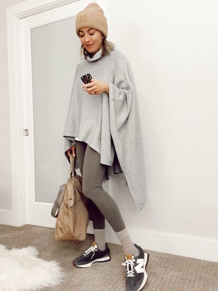 Poncho perfect for layering 
Travel outfit inspo

#LTKstyletip