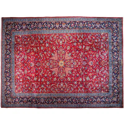 Benardo One-of-a-Kind 10'3" x 14' 1970s Area Rug in Red/Blue | Wayfair North America