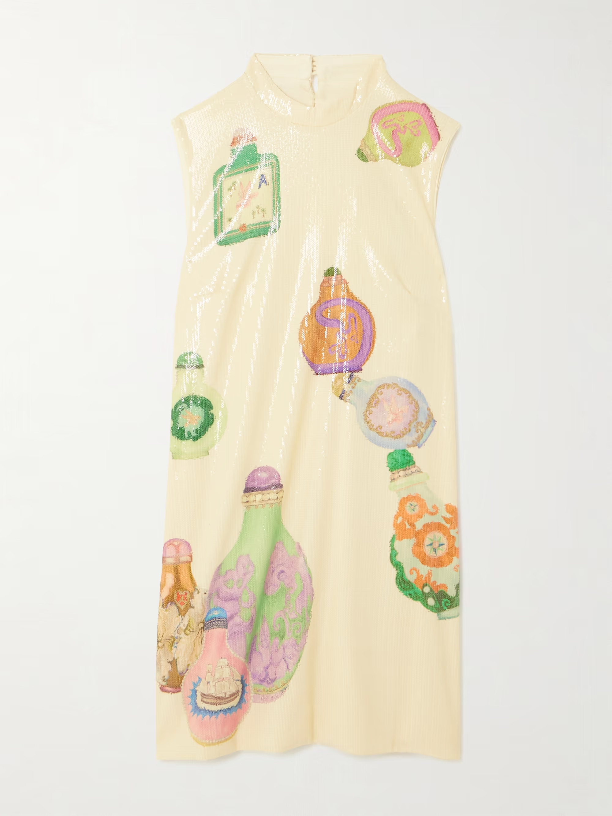 Chesca sequined printed crepe mini dress | NET-A-PORTER APAC