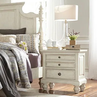 High Country Antique White finish Night Stand | Bed Bath & Beyond