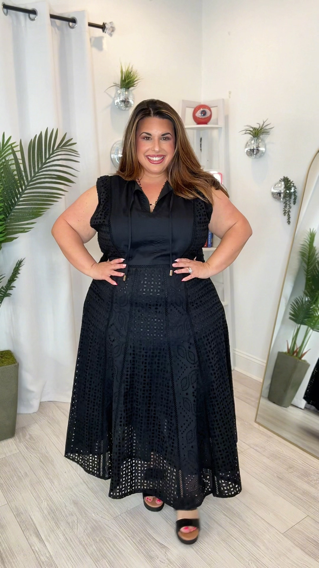 This black dress will be a spring and summer staple in your closet for years to come

#LTKPlusSize #LTKootd #LTKOver40