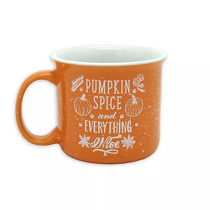 Pumpkin Spice Camp Mug in Orange | Bed Bath & Beyond