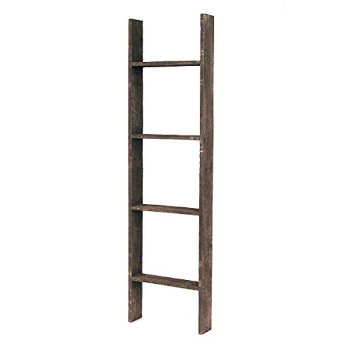 BarnwoodUSA Rustic Farmhouse Blanket Ladder - Our 4 ft Ladder can be Mounted Horizontally Vertically | Amazon (US)