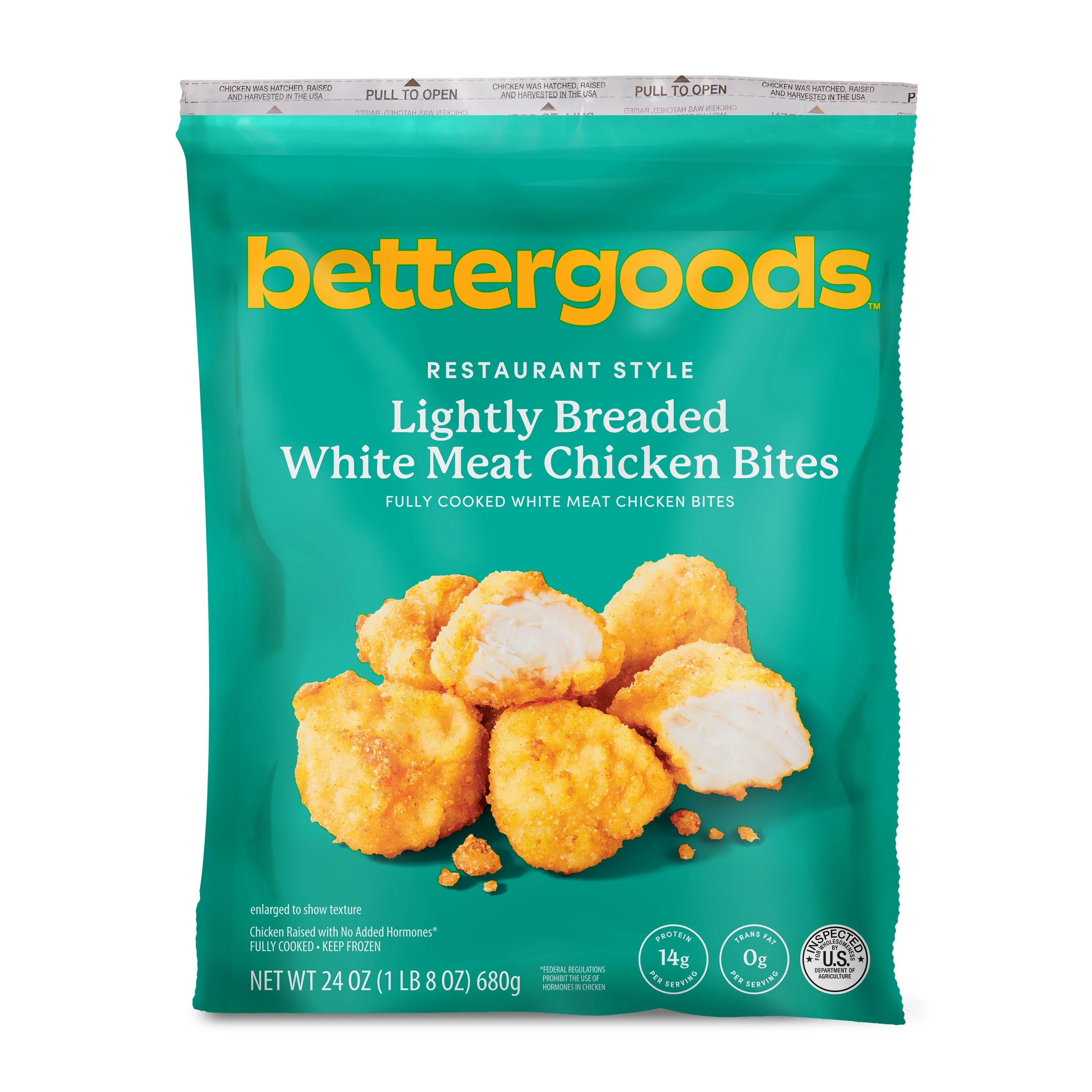 bettergoods Restaurant Style Lightly Breaded White Meat Chicken Bites, 24 oz (Frozen) - Walmart.c... | Walmart (US)