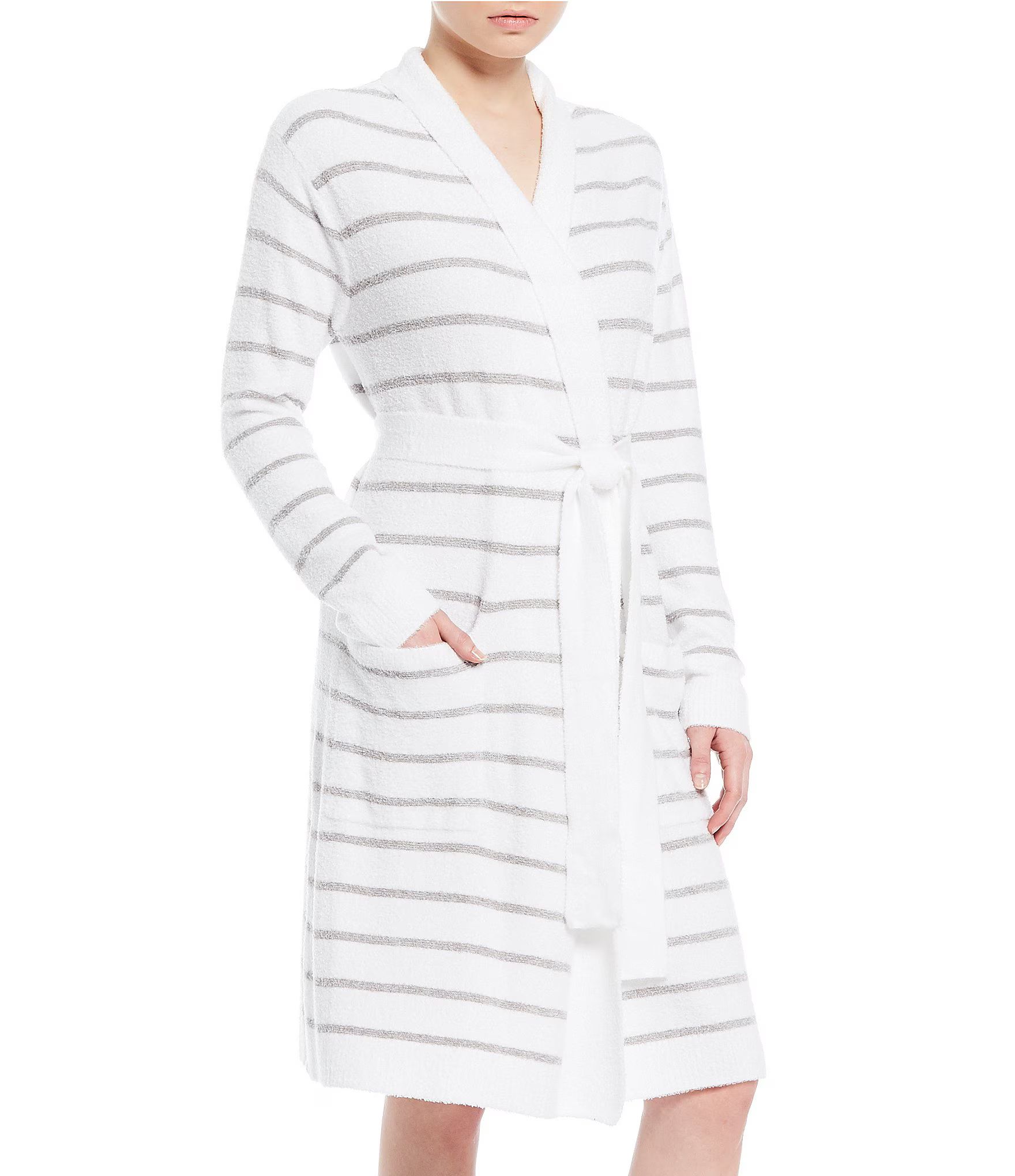 CozyChic® Lite Striped Cozy Wrap Robe | Dillard's