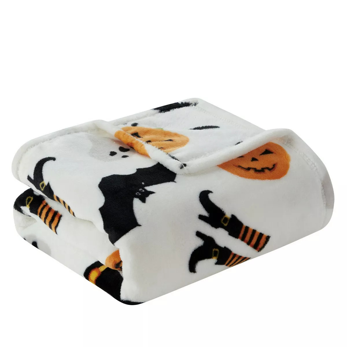 Kate Aurora Halloween Witches Pumpkins & Bats Ultra Soft & Plush Oversized Accent Throw Blanket | Kohl's