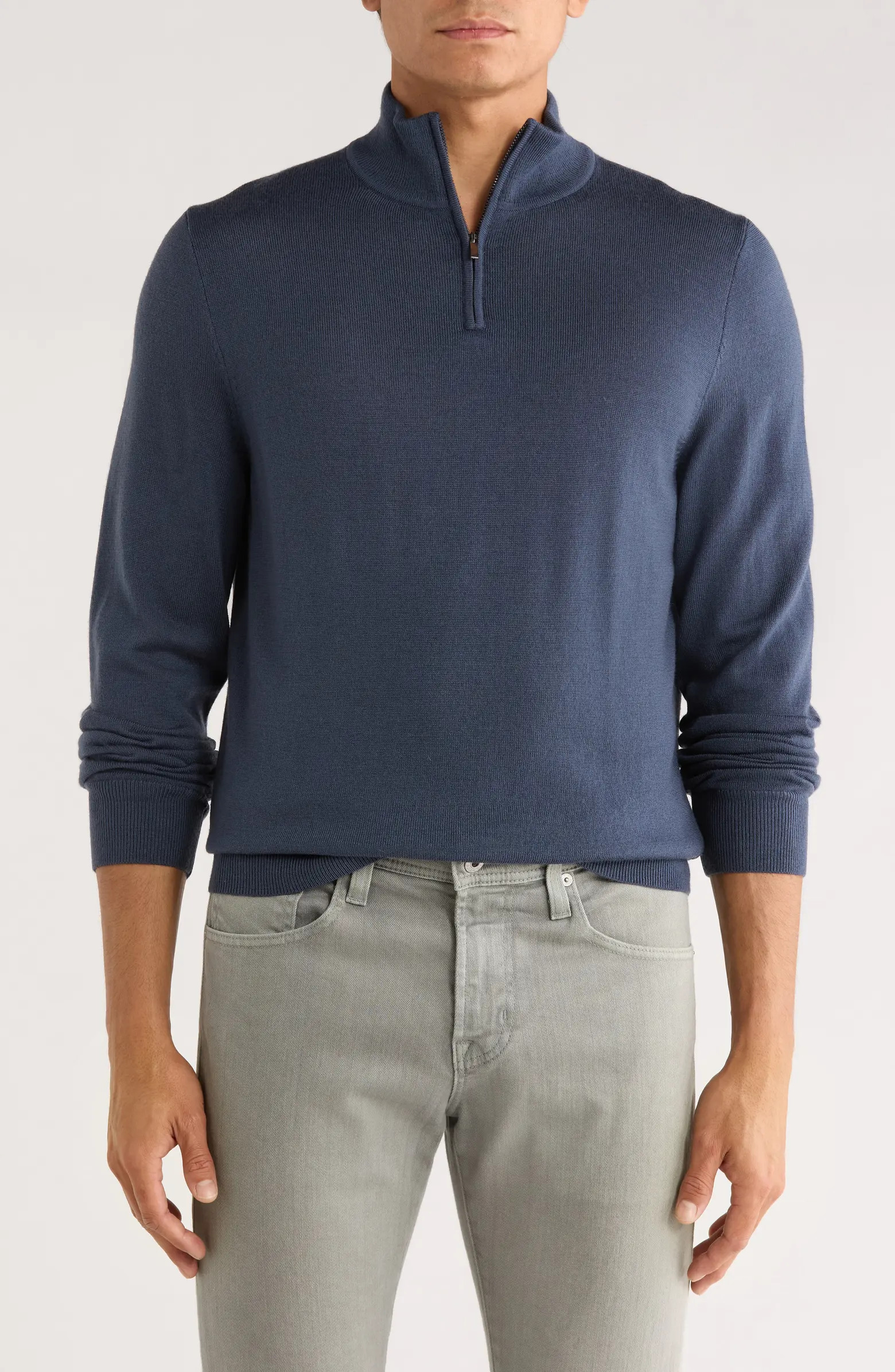 Nordstrom Washable Merino Wool Quarter Zip Sweater | Nordstromrack | Nordstrom Rack