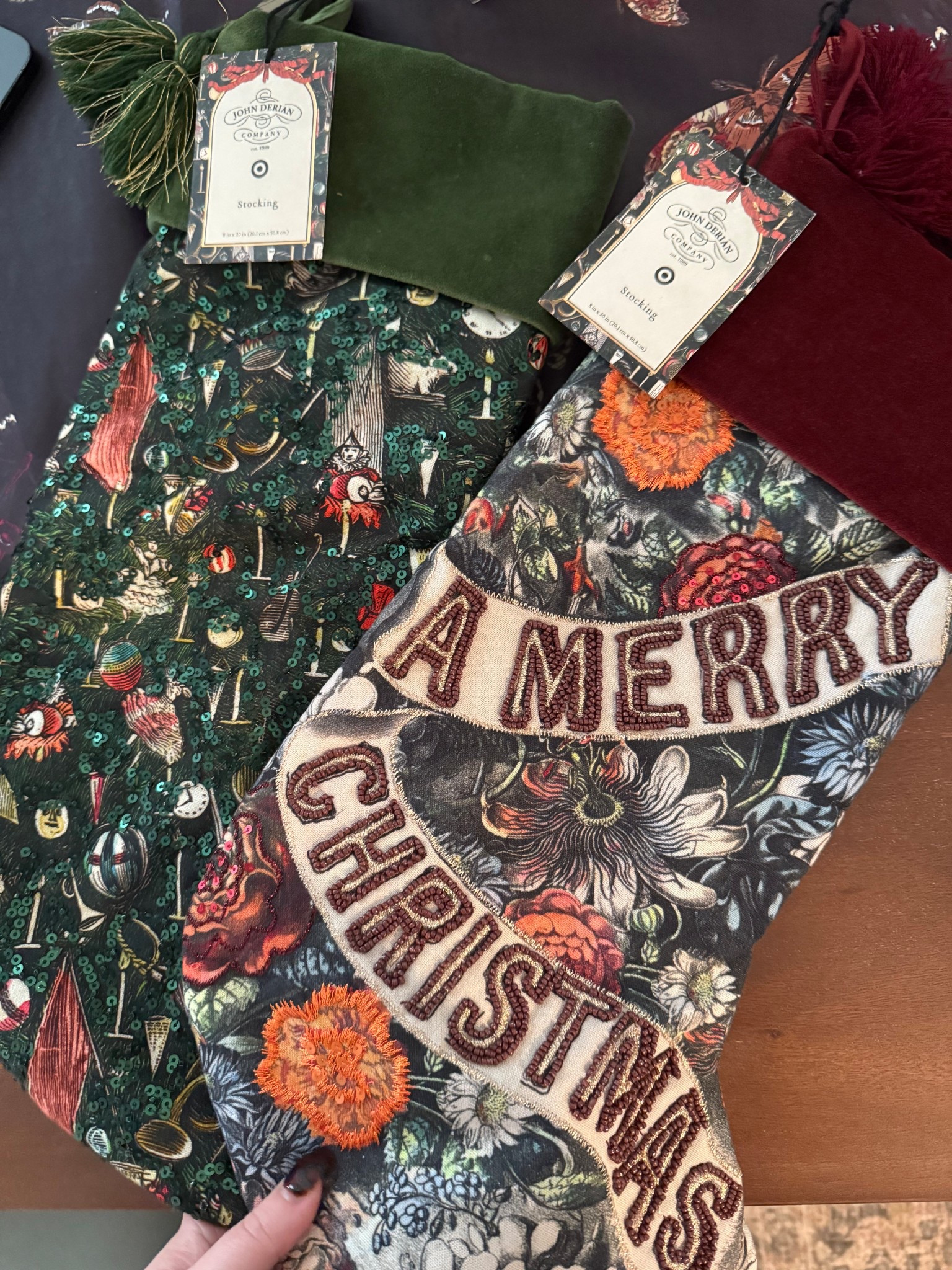 I am LIVING for these stockings. They are so lush and plush and detailed in real life. They were so well priced 2. We did 2 of each for the 4 of us  

#LTKSeasonal #LTKFamily #LTKHoliday