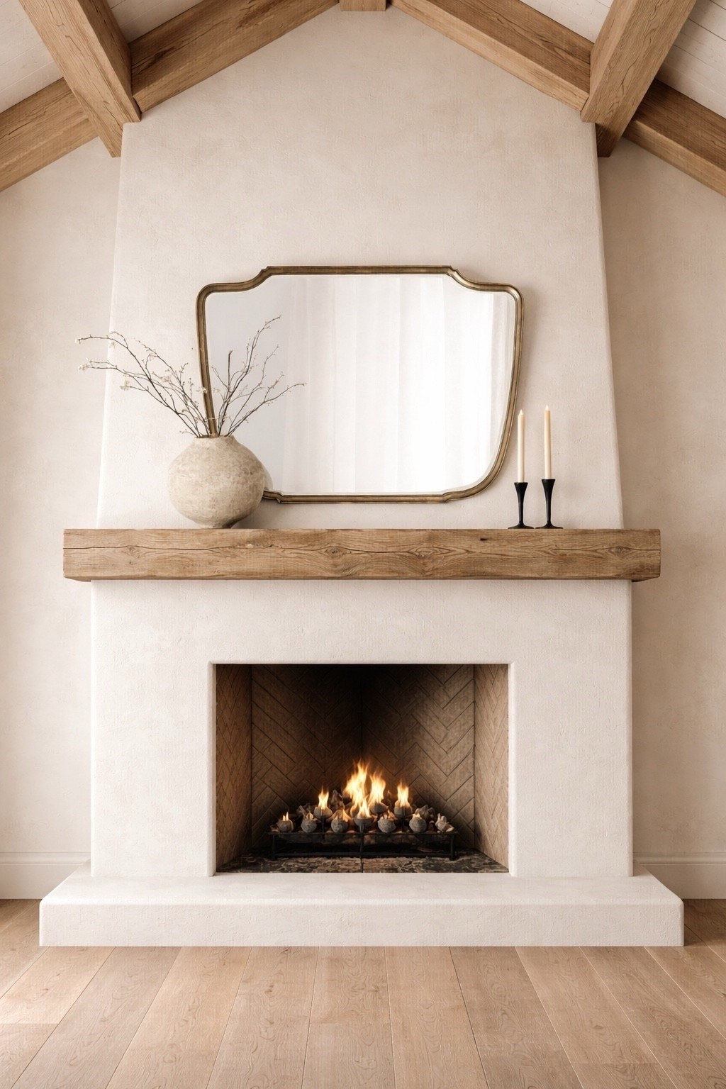 One of my favorite mirrors! I love this oversized wall mirror from Crate & Barrel. I have this over a sideboard but it’s stunning over a fireplace too. Add your favorite textured vase and stems for an organic look! 

#LTKHome