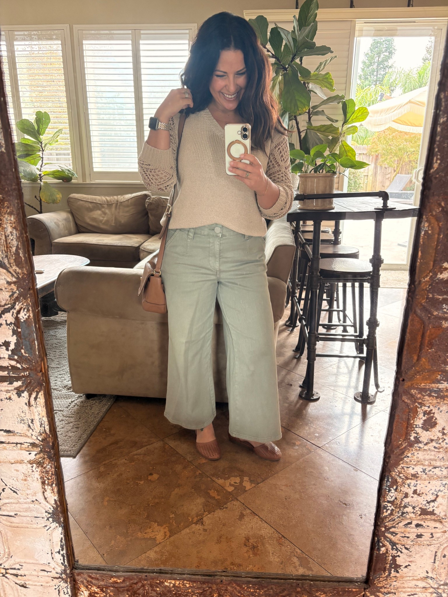 Went to our absolute favorite place for lunch today. It’s been a perfect fall day, lazy, relaxing, light rain. 

Wide leg olive green jeans
Neural sweater

Teacher style
Fall outfitts

#LTKPetite #LTKSeasonal #LTKWorkwear