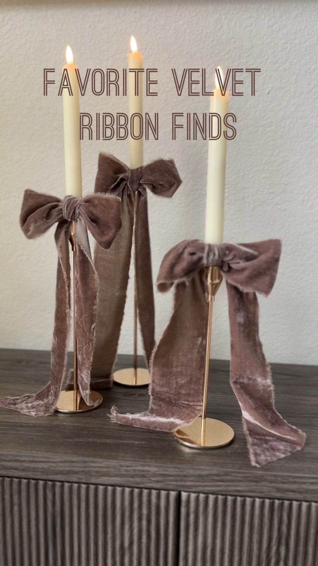 If adding velvet ribbon to everything is wrong, I don’t wanna be right! It’s such an easy and affordable way to add a little touch of Christmas to any space! 

#LTKHome #LTKHoliday