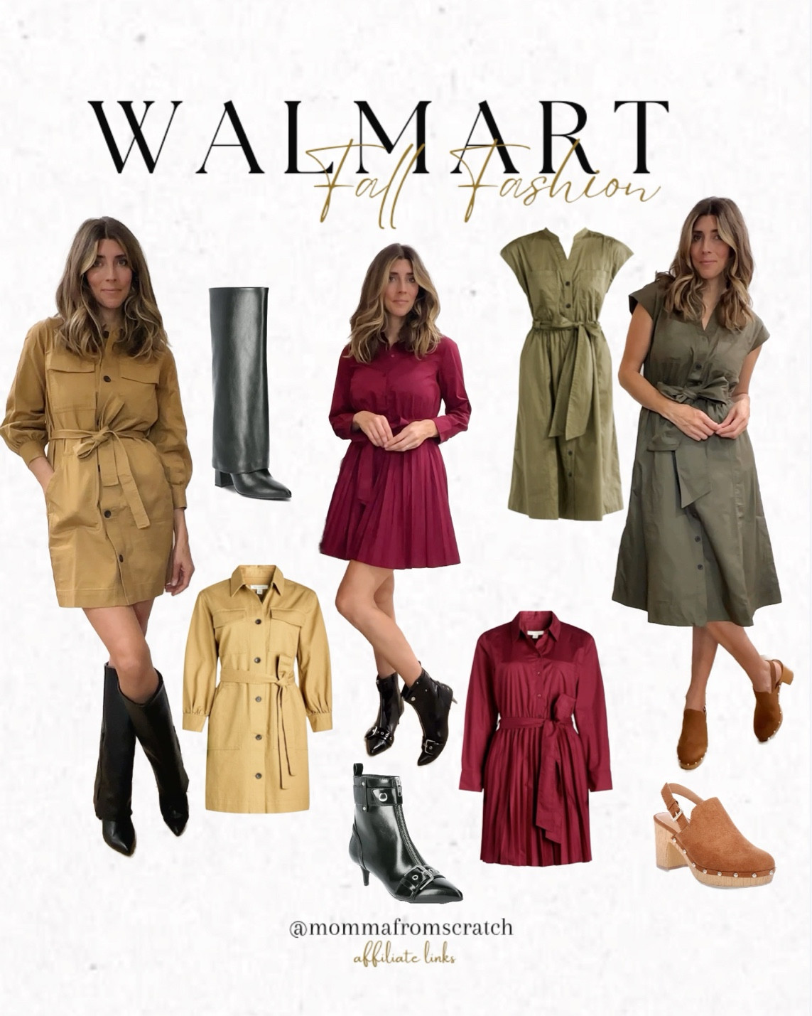 Fall dresses and fall boots that are gorgeous and affordable all from Walmart!
@walmartfashion
#walmartpartner
#walmartfashion

#LTKFindsUnder50 #LTKStyleTip #LTKShoeCrush