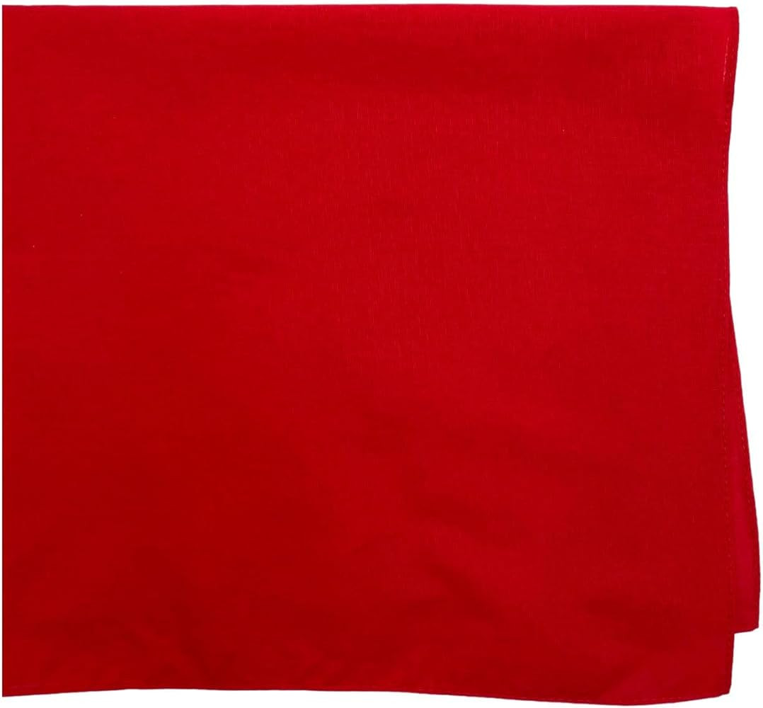 MDSTYLE 100% Cotton Solid Color Bandana for Men & Women 22" x 22" Handkerchief Headband Scarf | Amazon (US)