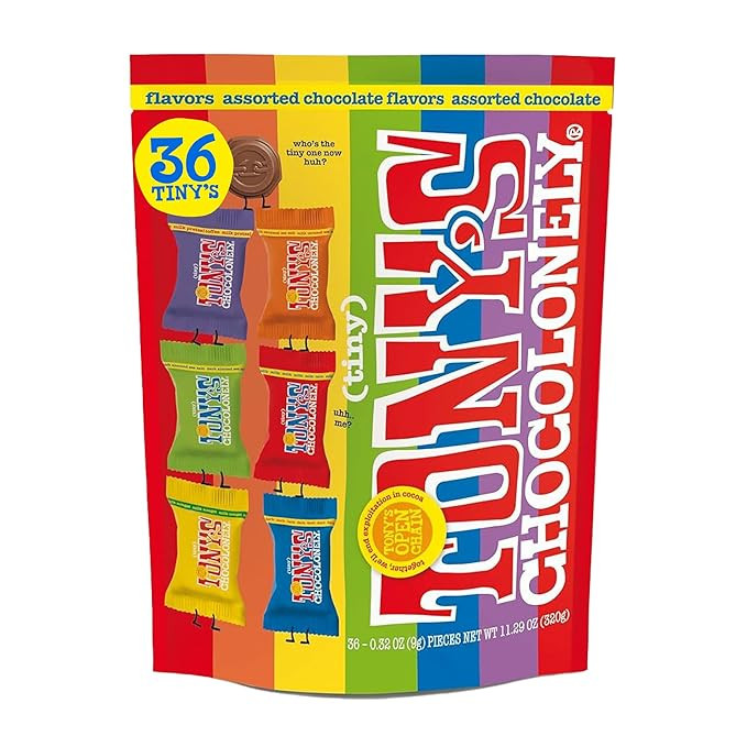 Tony’s Chocolonely Assorted Chocolate Candy Pieces, Belgian Milk & Dark Chocolate, Caramel Sea ... | Amazon (US)