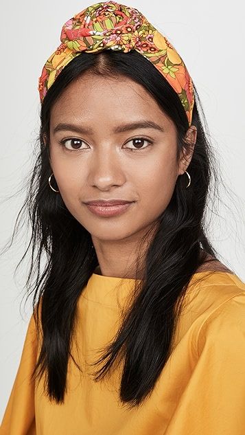 Yellow Floral Bun Headband | Shopbop