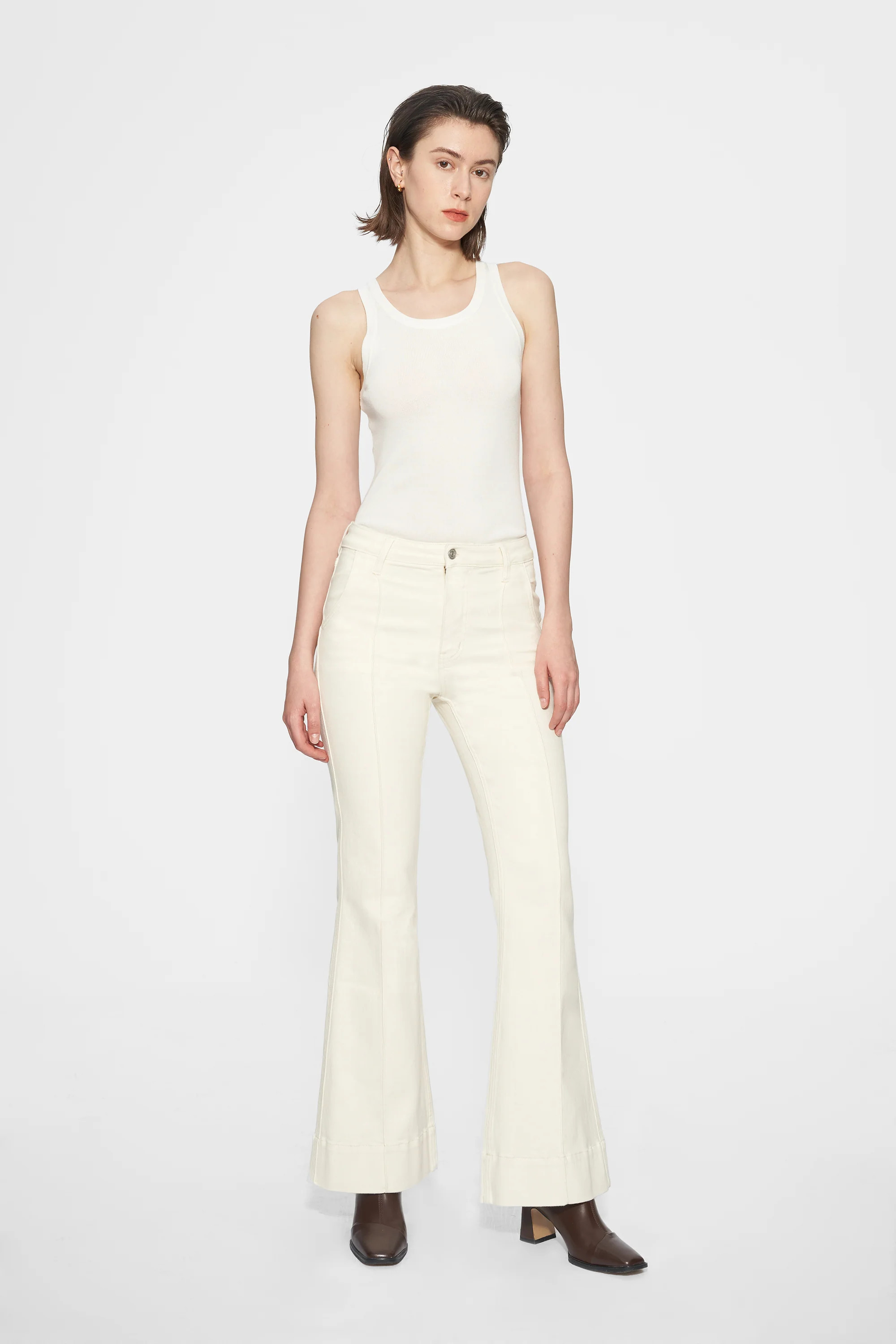 ROSE HIGH RISE FLARE LEG JEANS | Bayeas