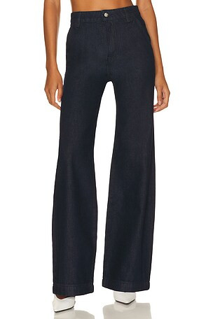 Camille High Rise Flared Trouser Jeans | Revolve Clothing (Global)