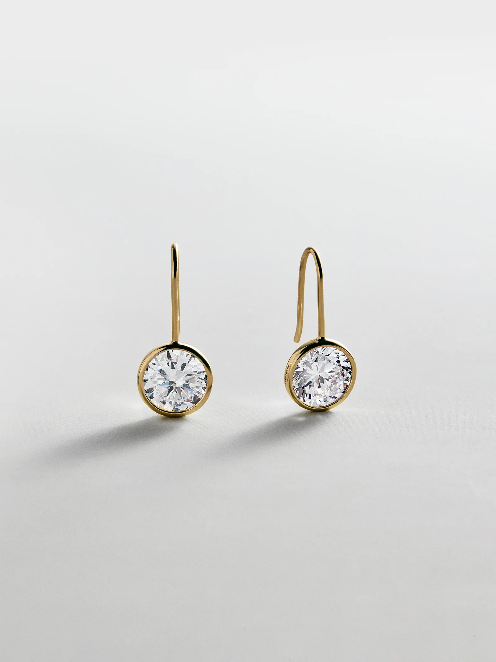 Fallon 14K Gold Bezel Earrings - Gold | BaubleBar