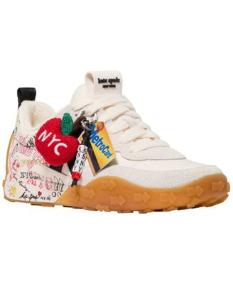 kate spade new york Women's K As In Kate Lace-Up Sneakers - Cream Multi | Macy's