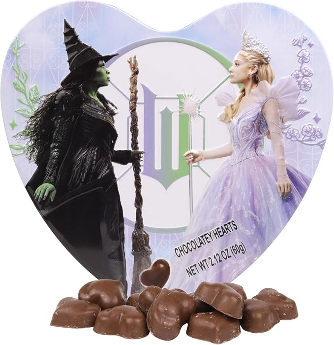 Wicked Valentine's Day Box with Chocolatey Hearts Inside, Individually Wrapped Pieces, Candy Gift... | Amazon (US)