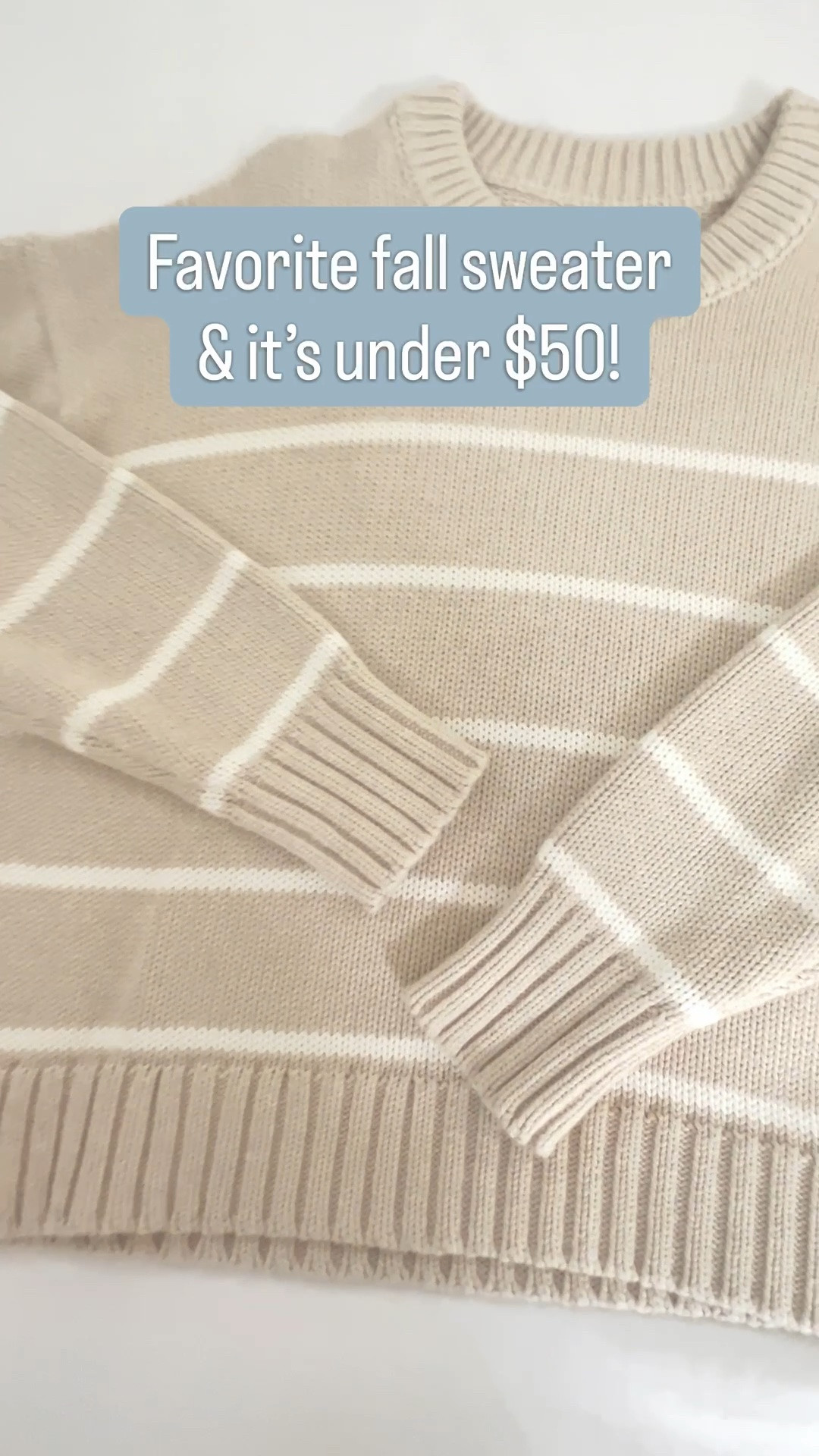 I bought this crew neck sweater back in the spring and it's become one of my most-worn. I love that it's made of organic cotton and it's under $50. It now also comes in a very pretty ivory/sky color that I think I may also need in my closet!
- coastal style, fall sweaters, cotton sweaters, lightweight sweaters, striped sweaters, casual sweaters, casual style, women's sweaters, spring sweaters, beach sweaters, fall outfits women, quince sweaters, sweaters under $50, affordable sweaters, teacher outfits

#LTKOver40 #LTKSeasonal #LTKTall