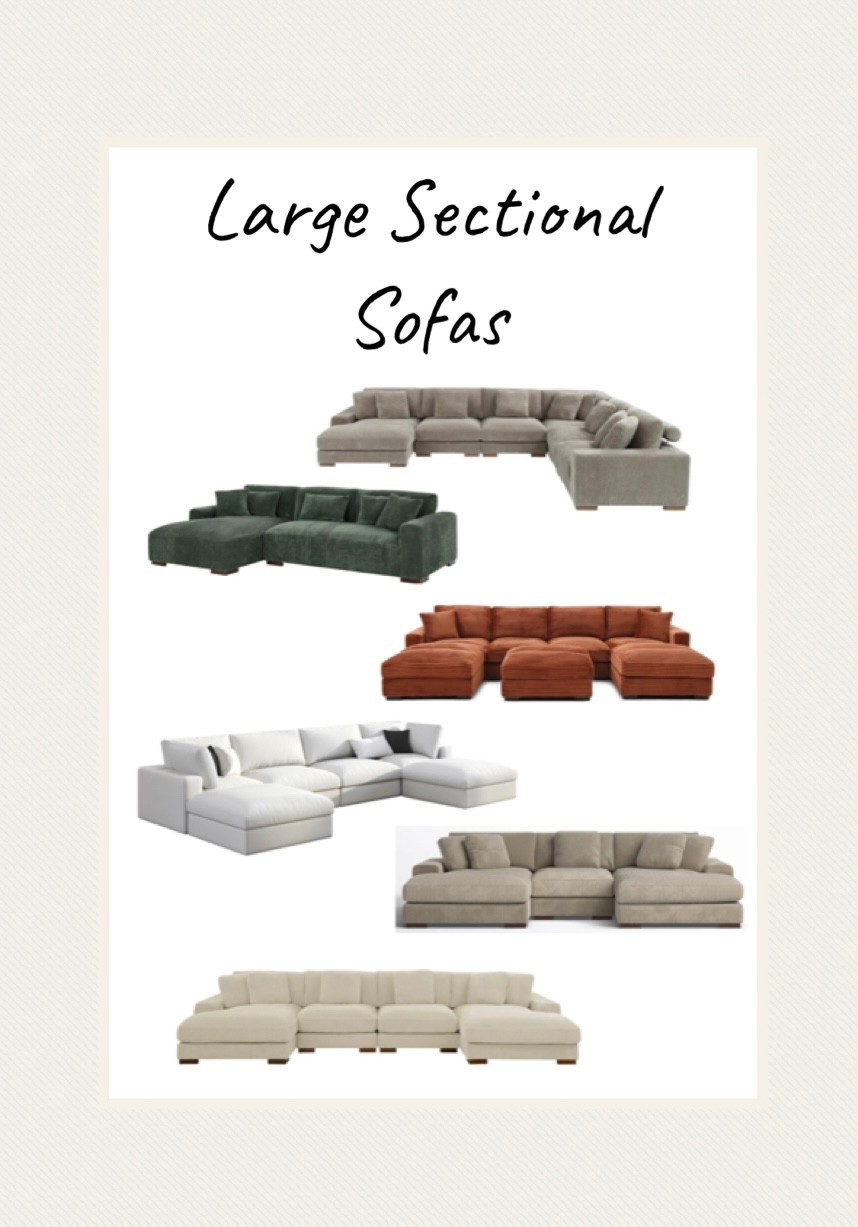 Large sectional sofas for your home! 

#livingroom #sectional 

#LTKHome #LTKSeasonal