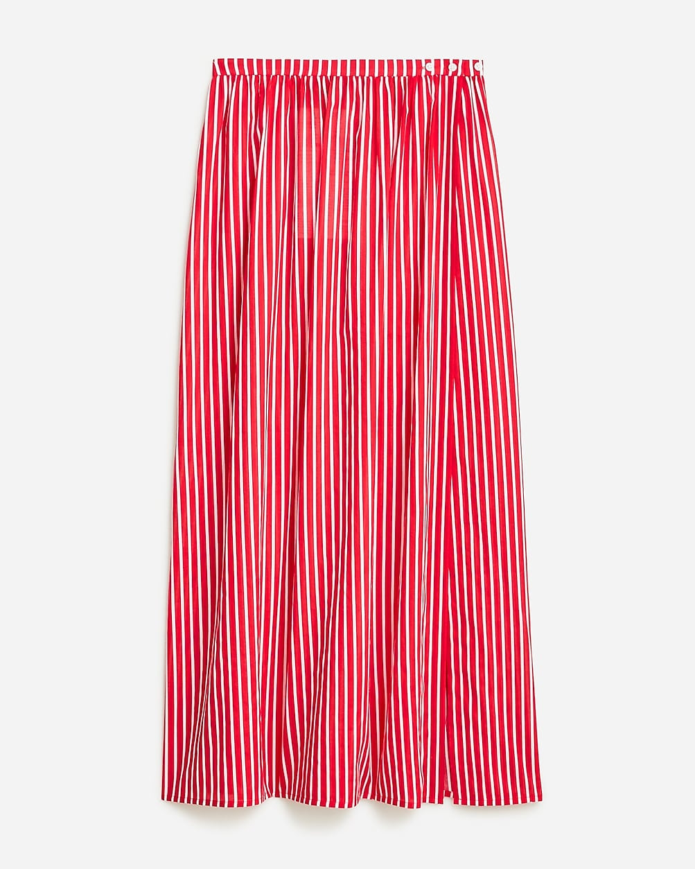 Cotton voile beach skirt in stripe | J. Crew US
