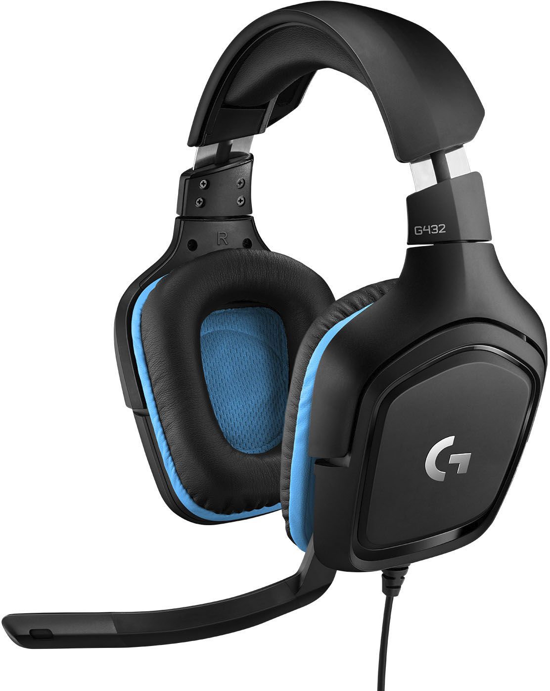 Logitech G432 Wired Gaming Headset for PC Black/Blue 981-000769 - Best Buy | Best Buy U.S.