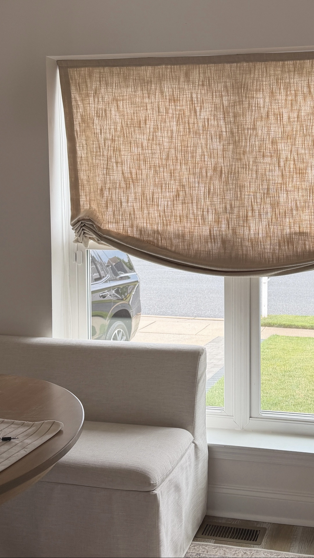 Went from blinds to Roman shades and it was such a good idea 🤎 shades are in color light khaki! Get 20% off right now!

#LTKHome