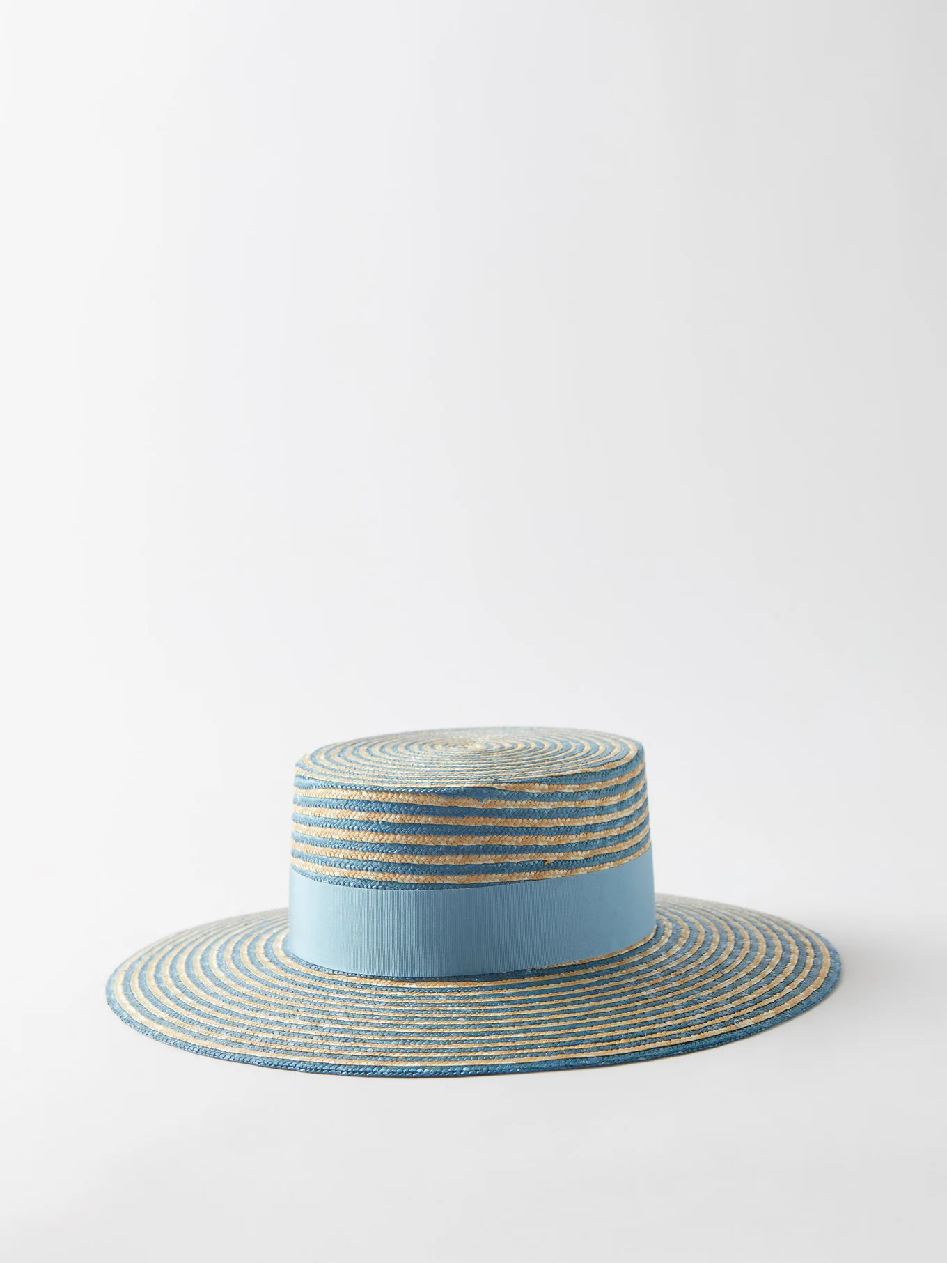 Striped straw hat | Matches (US)