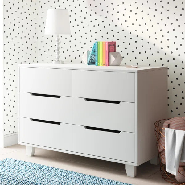 Tito 45'' Wide 6 - Drawer Double Dresser | Wayfair North America