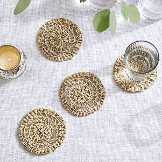 Seagrass Coasters – Set of 4 | Table Linens & Accessories | The White Company | The White Company (UK)