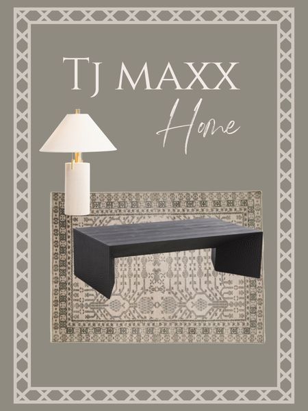 TJ Maxx, HomeGoods, Marshalls, handknotted area, rug, modern table, lamp, coffee table, organic traditional designer

#LTKhome
