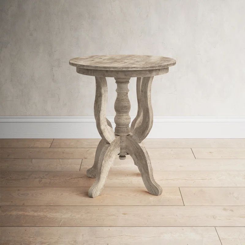 Kilbourne Taniya Solid Wood Pedestal End Table | Wayfair Professional